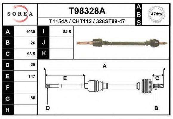 EAI T98328A Приводний вал