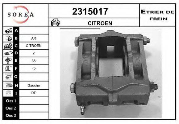 EAI 2315017 Гальмівний супорт