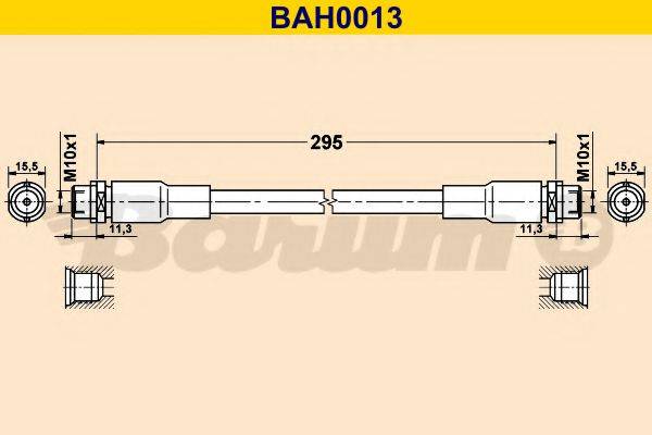 BARUM BAH0013 Гальмівний шланг