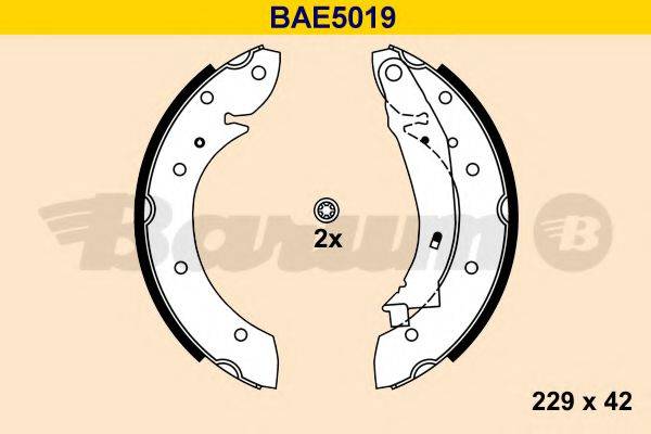 BARUM BAE5019 Комплект гальмівних колодок