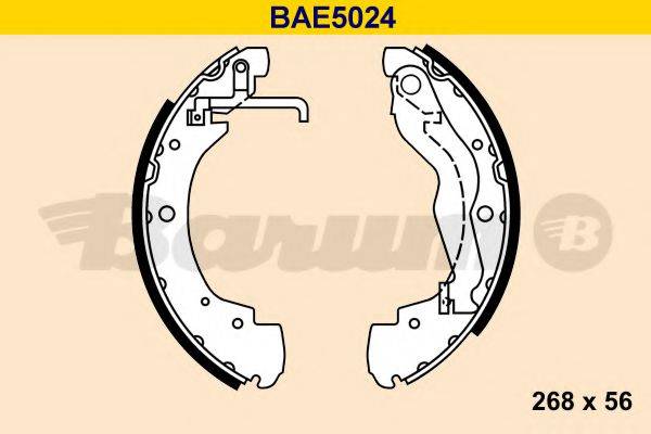 BARUM BAE5024 Комплект гальмівних колодок