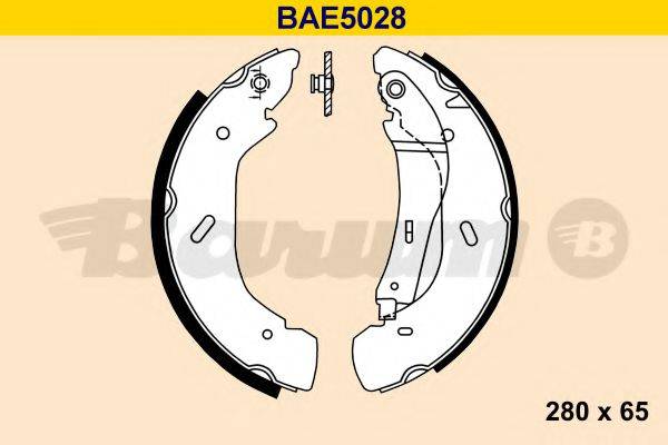 BARUM BAE5028 Комплект гальмівних колодок