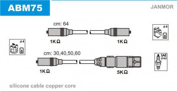 JANMOR ABM75 Комплект дротів запалювання