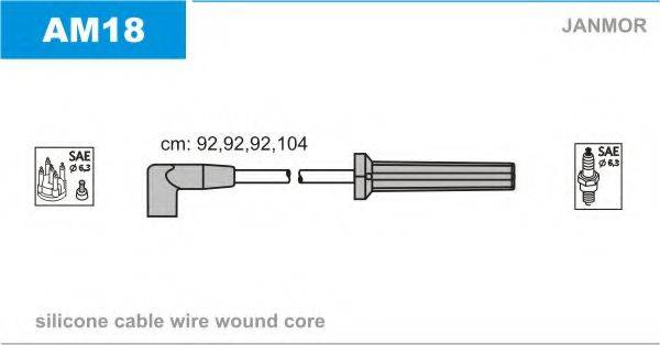 JANMOR AM18 Комплект дротів запалювання