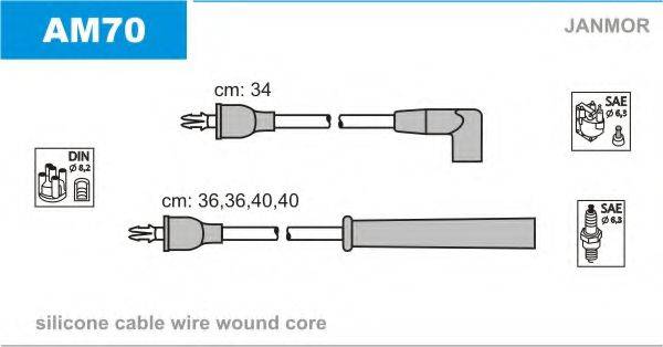 JANMOR AM70 Комплект дротів запалювання