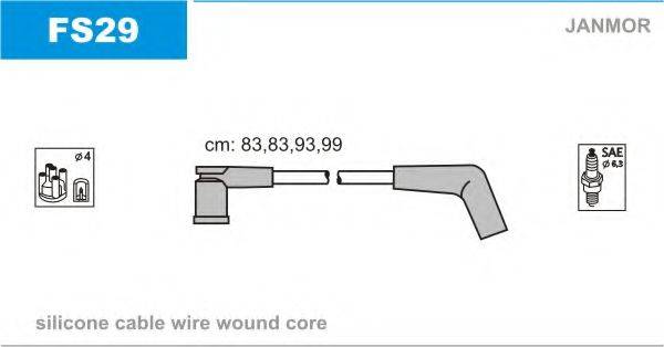 JANMOR FS29 Комплект дротів запалювання
