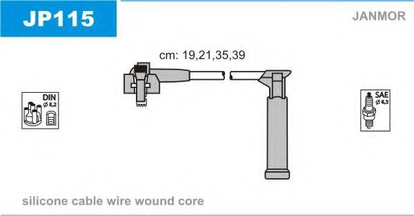 JANMOR JP115 Комплект дротів запалювання