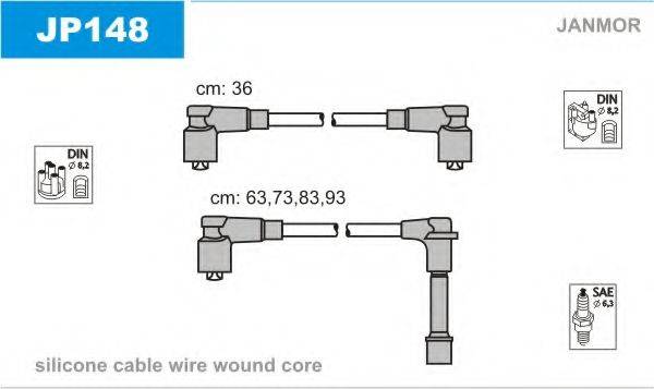 JANMOR JP148 Комплект дротів запалювання