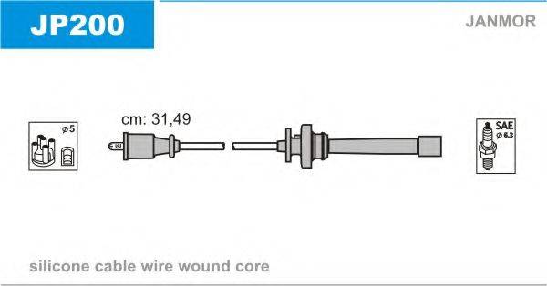 JANMOR JP200 Комплект дротів запалювання