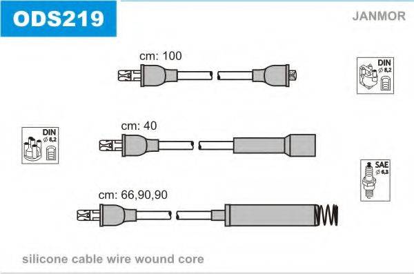 JANMOR ODS219 Комплект дротів запалювання