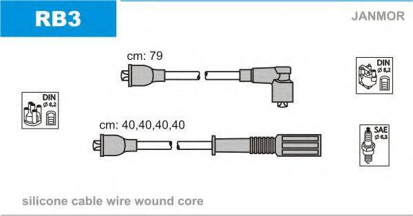 JANMOR RB3 Комплект дротів запалювання