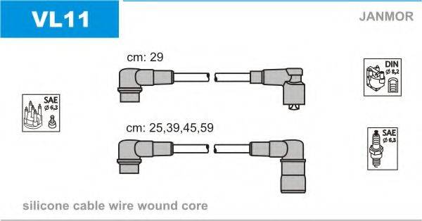 JANMOR VL11 Комплект дротів запалювання