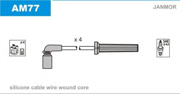 JANMOR AM77 Комплект дротів запалювання