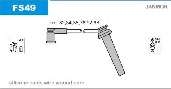 JANMOR FS49 Комплект дротів запалювання
