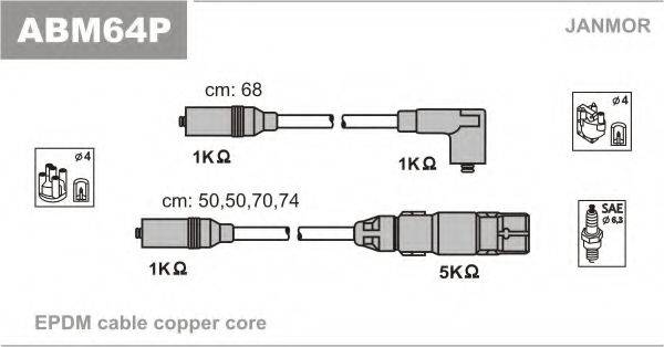 JANMOR ABM64P Комплект дротів запалювання