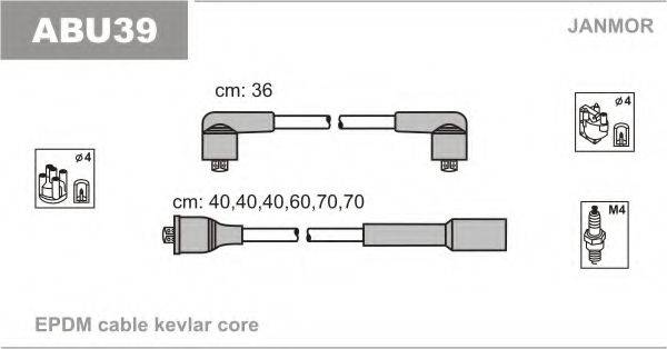 JANMOR ABU39 Комплект дротів запалювання