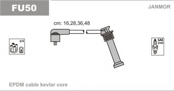 JANMOR FU50 Комплект дротів запалювання