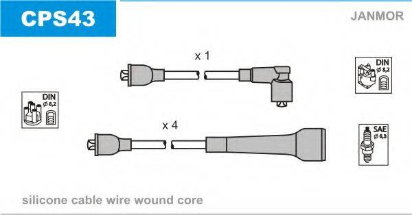 JANMOR CPS43 Комплект дротів запалювання