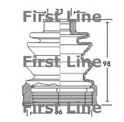 FIRST LINE FCB2617 Пильовик, приводний вал