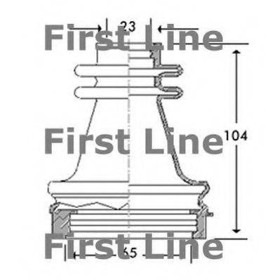 FIRST LINE FCB2779 Пильовик, приводний вал