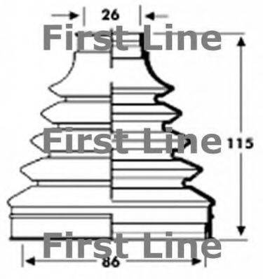 FIRST LINE FCB2799 Пильовик, приводний вал