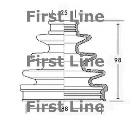 FIRST LINE FCB2345 Пильовик, приводний вал