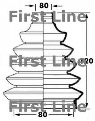 FIRST LINE FCB6029 Пильовик, приводний вал