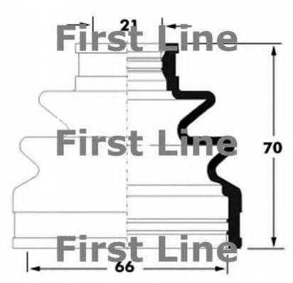 FIRST LINE FCB6040 Пильовик, приводний вал