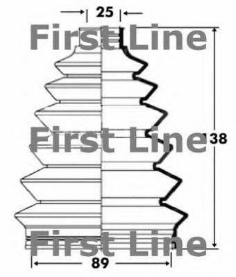 FIRST LINE FCB6088 Пильовик, приводний вал