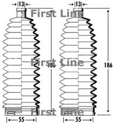 FIRST LINE FSG3360 Пильовик, рульове управління