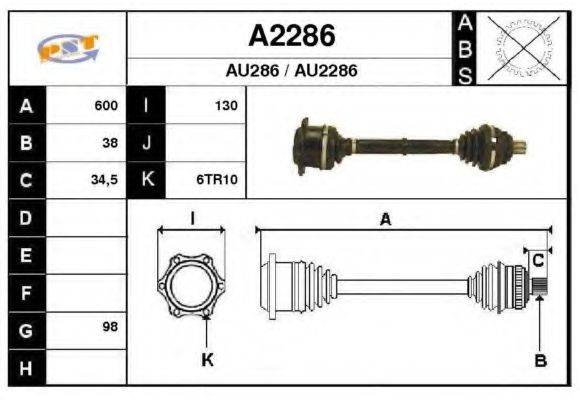 SNRA A2286 Приводний вал