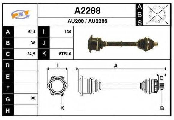 SNRA A2288 Приводний вал