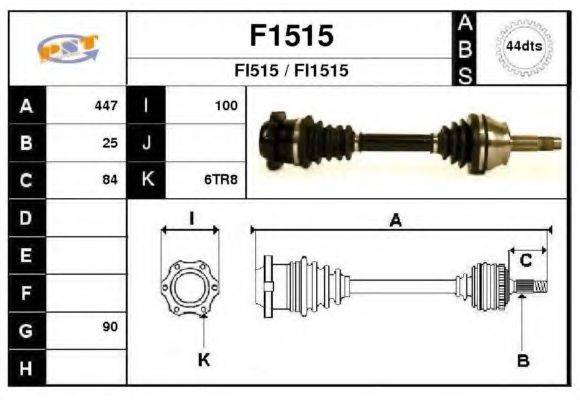 SNRA F1515 Приводний вал