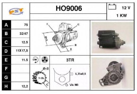 SNRA HO9006 Стартер