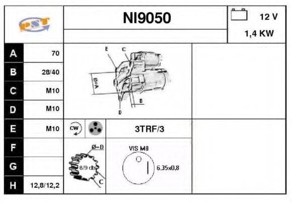 SNRA NI9050 Стартер