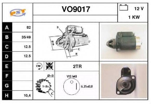 SNRA VO9017 Стартер