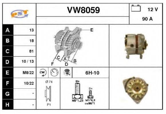 SNRA VW8059 Генератор