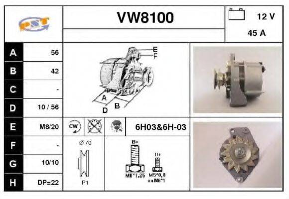 SNRA VW8100 Генератор