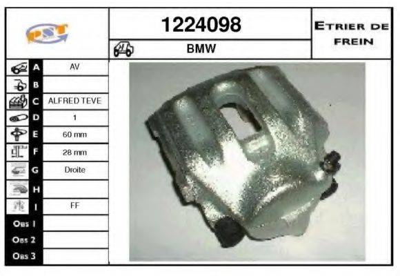 SNRA 1224098 Гальмівний супорт