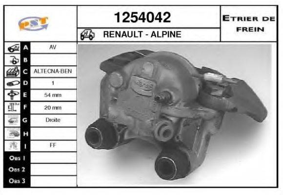 SNRA 1254042 Гальмівний супорт