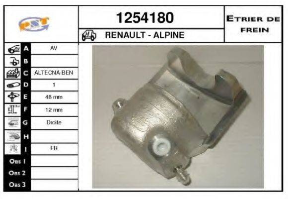 SNRA 1254180 Гальмівний супорт