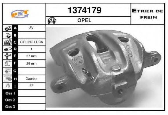 SNRA 1374179 Гальмівний супорт