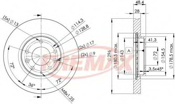 FREMAX BD2063 гальмівний диск