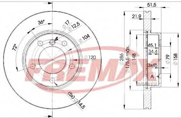 FREMAX BD0674 гальмівний диск