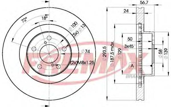 FREMAX BD2630 гальмівний диск