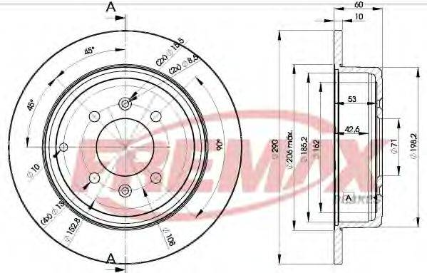 FREMAX BD4250 гальмівний диск