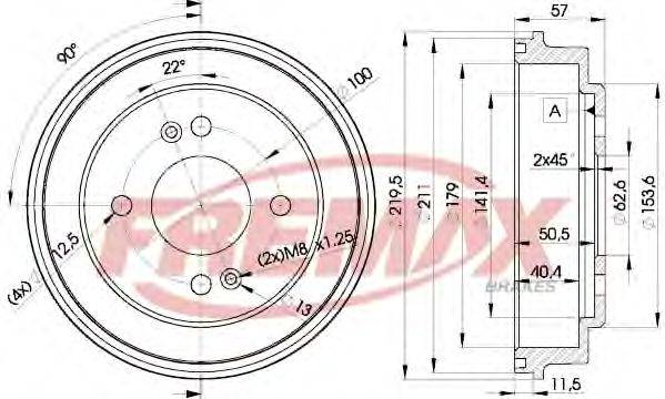 FREMAX BD5841 Гальмівний барабан