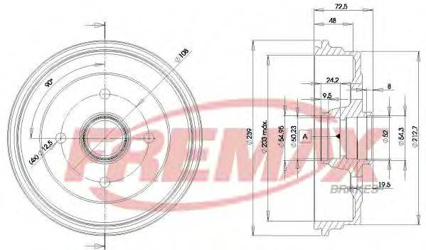 FREMAX BD6627 Гальмівний барабан