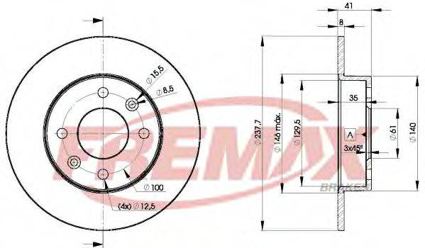 FREMAX BD6947 гальмівний диск