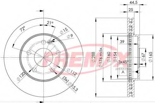 FREMAX BD0117 гальмівний диск